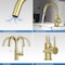 Kibi Circular Single Handle High-Arc Bathroom Sink Faucet C-KBF1021BG-KPW100BG - alternate 3